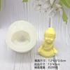 Molde de Silicone para Estátua de Buda Estereoscópica 3D Artesanal Ornaments de Estátua de Buda Tathagata Molde para Vela de Gesso Decoração para Assar