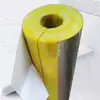 Tubos de lana de roca abiertos autoadhesivos personalizables al por mayor del fabricante, tubos de aislamiento de lana de vidrio con lámina de aluminio, tubos de aislamiento de silicato de aluminio