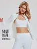 Conjunto Esportivo Caijue para Mulheres, Forrado com Lã, Quente, Gola Alta, Zíper, Cintura Ajustável, Calças Flare, Corrida, Yoga, Conjunto de Duas Peças Outono e Inverno para Mulheres