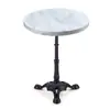 Mesa de Comedor Francesa Restaurante Occidental Mesa de Mármol de Roca Cafetería Tienda de Té con Leche Balcón Jardín Mesa y Silla de Ratán para Exteriores