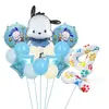 Nuevo Set de Globos de Película de Aluminio de Dibujos Animados Sanrio Forma de Perro Pudín Base de Pata de Perro Digital Juguete para Niños Cumpleaños