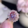Hermosos Anillos Alexander con Diseños Únicos y Coloridos; Plata S925 Incrustada con una Piedra Principal de 7x9 mm, Estilo Lujo Ligero