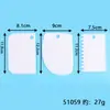 Raspador de Farinha Conjunto de 3 Peças Raspador de Massa de Plástico Raspador de Creme de Bolo Raspador de Farinha para Panificação Doméstica Atacado