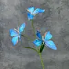 Decoración de ventana de mariposa impresa en 3D, decoración del hogar, accesorios de fotografía, flores artificiales populares, adornos de flores artificiales transfronterizos al por mayor