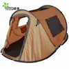 Tienda de campaña exterior personalizada doble casual automática de camping para campo, viaje, camping, apertura rápida, aislamiento térmico, a prueba de viento