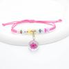 Nuevo Pulsera de Flores Secas de Comercio Exterior de Amazon Flor Eterna de Vidrio Narcisos Festival de la Flor de Cerezo Cadena Tejida Hecha a Mano de Jingdezhen
