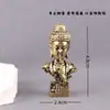 Latão Puro Buda Silencioso Buda Shakyamuni Cabeça de Buda Vintage Presente Cultural Artesanato Decorativo de Mesa Ornamento de Metal Cobre