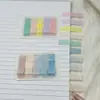 Set de pegatinas índice de PET color Morandi, notas adhesivas transparentes para estudiantes, marcadores coloridos, impermeables y resistentes al desgarro