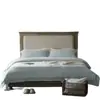 Estilo Wabi-Sabi Minimalista Relaxado Tencel Multicamadas Pregas Cantos Roupa de Cama de Luxo Conjunto de Quatro Peças para Dormir Nu