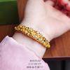 Jin Yan Jindian Mismo Estilo Flor Agrupada Brocado Flor Color Oro Pulsera Flor de Boda Nuevo Estilo Chino Estilo Nacional Pulsera de Temperamento