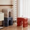 Mesa de centro estilo europeu Wave Entrada Banco para troca de sapatos Decoração de piso Quarto Banco de maquiagem Sofá Mesa lateral Sala de estar Mesa de centro Combinação