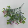Flores Artificiales para Exteriores, Plantas Verdes Simuladas Falsas, Hojas de Bambú, Gipsófila, Decoración para Exteriores, Gipsófila, Plantas Biónicas, Paisajismo de Ventanas