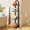 Rack de Armazenamento de Equipamentos Esportivos e de Fitness Rack de Armazenamento de Basquete Arte de Ferro para Casa Dobrável Artigo Esportivo Artefato de Armazenamento de Bolas