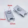 Tornillo base autoperforante universal para matrícula de coche, hebilla base, clip hebilla metálica 24*11/M6, asiento de alambre rápido