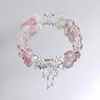 Explosiones Super Hada Bosque Cristal Luna Pulsera Femenina Diseño de Nicho Estudiante Joker Color Dulce Pulsera de Novia