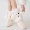 Meias de Pelúcia Outono Inverno Fofas Desenho Animado Orelhas de Animal Meias Largas Femininas Quentes Engrossadas Aquecedores de Perna Japoneses JK