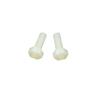 Parafusos de plástico hexagonal isolados Parafusos hexagonais externos de nylon Parafusos multi-tamanho m4-m12 Parafusos brancos