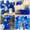 Juego de 126 Globos de Látex Azul Real Adecuado para Bodas, Cumpleaños, San Valentín y Otras Ocasiones