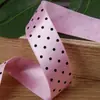 Cinta de Poliéster de Lunares de una Cara Lazo Hecho a Mano para DIY Accesorios para el Cabello Tocado Cinta para Envoltura de Regalos y Flores