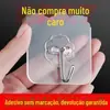 Gancho Transparente Sem Furos Adesivo Sem Rastro Parafuso Prego Gancho Adesivo Forte Suporte Gancho Porta-Retrato Foto