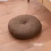 Cojín Redondo Grueso de Algodón y Lino para Futón Estilo Nórdico para Suelo de Sala de Estar Japanese Tatami Asiento para Ventana Extraíble y Lavable