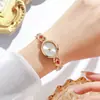 Nuevo Reloj para Mujer Reloj para Mujer Sense Incrustaciones de Pedrería Esfera Ovalada Pequeño y Moderno Reloj para Mujer