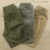 Pantalones Cortos de Trabajo para Hombre Ropa de Exterior Verano Estilo Japonés Marca de Moda Holgados Casual Modernos Pantalones Rectos Pantalones de Longitud Media