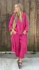 Primavera/Verano 2026 Ropa de Mujer Transfronteriza Amazon Talla Grande Camisa Holgada Pantalones Largos de Cintura Alta Conjunto de Dos Piezas para el Trabajo