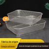 Fábrica por atacado aço inoxidável quadrado cesta de arroz retangular frutas cesta de lavagem cesta de arroz escorredor utensílios de cozinha