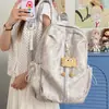 Mochila de Color Sólido Estilo Ins Academy Estilo Japonés para Chicas de Secundaria, Estudiantes de Preparatoria y Universitarias, Mochila Pequeña Ligera para Salidas
