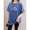 Nova Camiseta de Manga Curta para Mulheres 2026, Verão, Caimento Solto, Comprimento Médio, Tamanho Grande, Rejuvenescedora, Esconde a Barriga, Top Emagrecedor