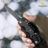 Cuchillo multifuncional para exteriores Cuchillo del ejército suizo portátil para supervivencia al aire libre Cuchillo plegable abridor de botellas herramienta combinada edc