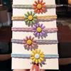 Estilo coreano Hyun-Hyun Estilo Margarida Cabelo Laço Flor Corda de Cabelo Doce Internet Popular Menina Tendão de Borracha Corda de Cabelo Bonito Pulseira Headwear
