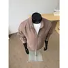 Chaqueta Retro Estilo Old Money con Cuello Alto tipo Lino para Hombre Talla Grande Marca de Moda Primavera/Otoño 2026 Chaqueta Transpirable para el Trabajo