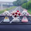 Accesorios para el coche, adornos, peluche de perro con movimiento de cabeza, coche, coche, online, popular, lindo, creativo, decoración de alta gama para el coche, suministros para mujeres