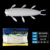 Shark 10 Piezas de Señuelo de Hundimiento Lento Cebo Suave, Cebo Suave con Forma de Crisálida de Cigarra, Cebo Biónico de Papa, Gusano Suave, Lubina, Pez Negro y Pez Negro