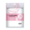Pacote com 100 unidades de máscaras faciais descartáveis em lenço, filme plástico transparente para hidratação facial, adequado para salões de beleza