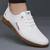 Zapatos de Hombre Transfronterizos Otoño Nuevo Estilo Moda Juvenil Slip-on Casuales Antideslizantes Suela Suave para Hombre de Mediana Edad Papá Zapatos de Conducir