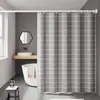 Cortina Divisoria para Baño Resistente al Moho, Cortina de Puerta Divisoria para Ducha, Kit sin Taladro, Cortina de Ducha para Baño, Cortina de Ducha de Tela Impermeable