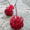 Nueva hortensia de madera de imitación 2 Bola de nieve cebolla boda camino plomo decoración suave flores falsas al por mayor