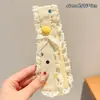 Tiara de Renda Colorida com Bolinhas Fofa para Meninas Estilo Coreano Estilo Ins~Adesivo Mágico Domador de Fios Soltos Tira Larga para Cabelo