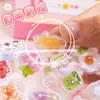 Adesivos de Relevo Estéreo 3D para Crianças, Adesivos com Tema de Menina, Materiais Divertidos para Diário, Decoração Cartoon DIY para Capa de Celular, Padrões Pequenos