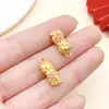 Oro Antiguo Oro Mate Goteo de Aceite Bolsa de la Suerte Bendición Marca Cosas Buenas Colgante de Cacahuete DIY Collar Pulsera Accesorios de Joyería Hechos a Mano