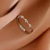 Anillo de Amor Yuhong para Mujer, Diseño Único, Banda Lisa Ajustable, Anillo para Dedo Índice, Anillo de Moda, Venta Directa del Fabricante