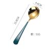 Nordic 304 malha de aço inoxidável vermelho criativo colher engrossada colher de arroz doméstico colher de sopa colher de alto valor de cor