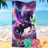 Mengqi Ropa de Hogar Toalla de Playa Estampado de León Toalla Cuadrada de Microfibra Toalla de Baño Absorbente Toalla de Secado Rápido Protector Solar