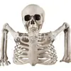 Ornamentos de Caveira de Meio Corpo para Halloween Transfronteiriços Sinal de Aviso para Exterior à Prova de Chuva Decoração de Pátio e Gramado Festival Fantasma Sinal de Chão