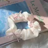 Scrunchie de Nó de Pérola Suave com um Elástico de Cabelo Doce Feminino e Fofo, Acessório de Cabelo para Rabo de Cavalo com Temperamento Suave