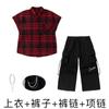 Ropa de Moda Hip-hop Traje de Hip-hop para Niños Verano de Manga Corta Jazz para Niñas Hiphop para Niños Ropa de Actuación Hip-hop