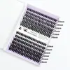 Cílios postiços segmentados de fusão a quente 30D 40D combinados para cílios postiços, 12 fileiras de cílios individuais em tufos naturais e realistas